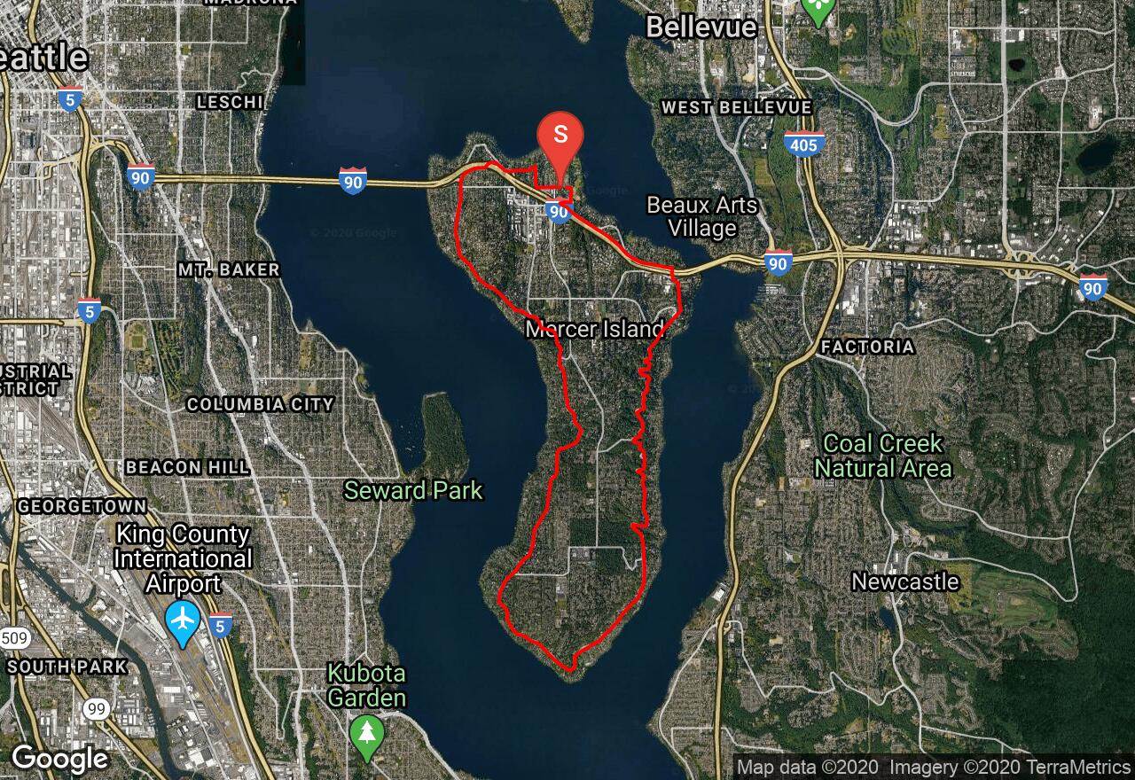 Mercer Island Trail Map 327007 