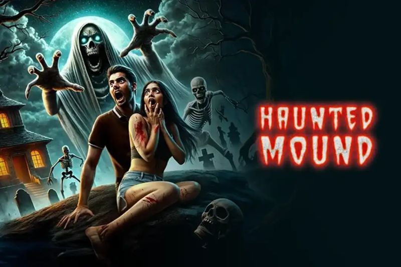 Haunted Mound Info - Elegant Dark Background - 4K