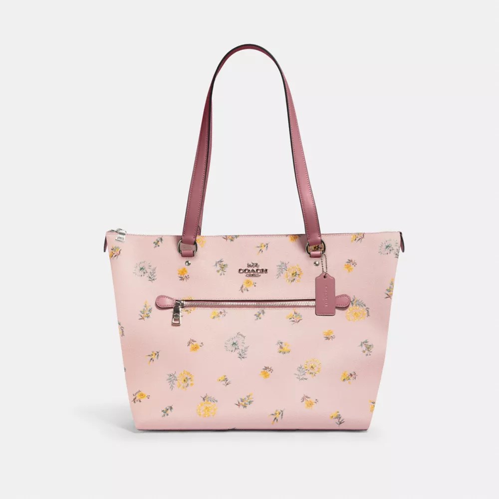 New authentic coach f57534 mini bennett satchel shoulder bag floral logo print in blue multi. Coach Outlet Gallery Tote With Dandelion Floral Print