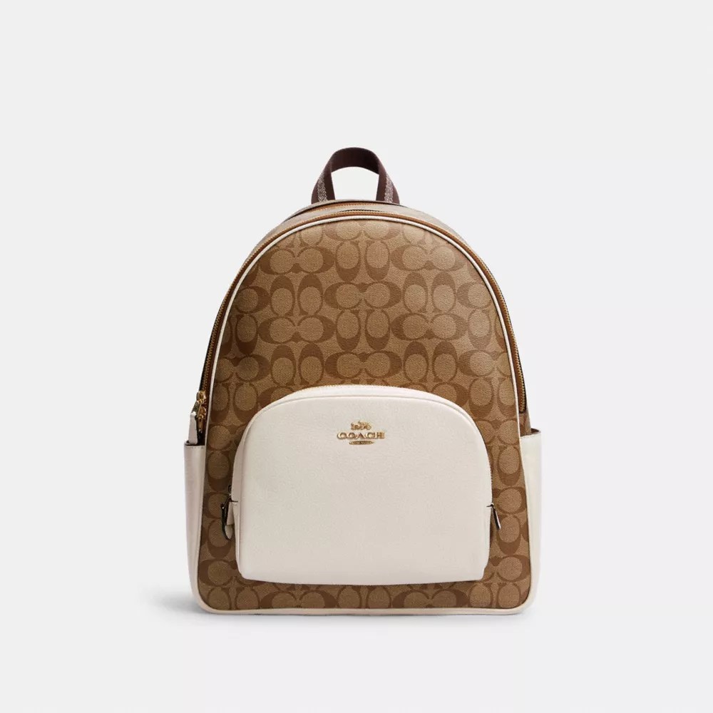 Beli tote bag coach wanita terbaru di zalora indonesia ® | cod ✔️ garansi 30 hari ✔️ gratis ongkir ✔️ original ✔️ cashback ✔️ | belanja sekarang! Coach Outlet Kenley Backpack In Signature Canvas