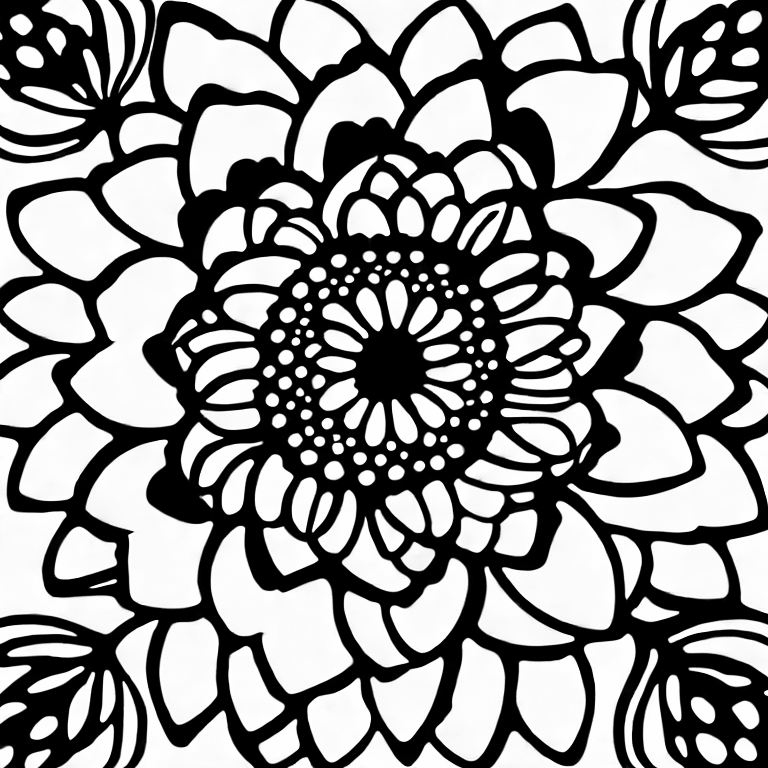 "flowers" coloring page
