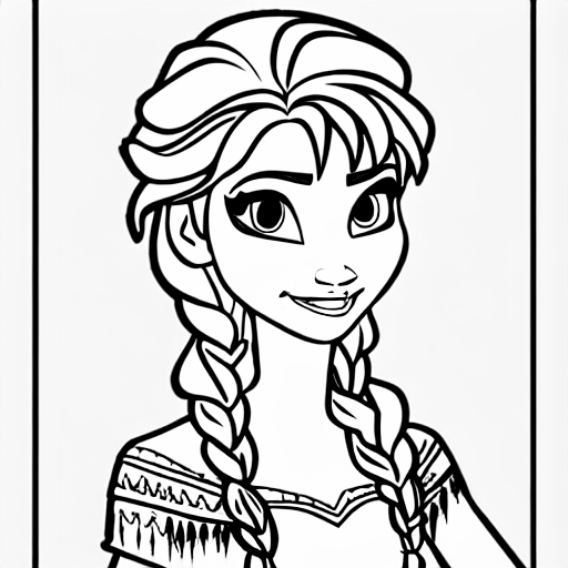 "frozen" coloring page