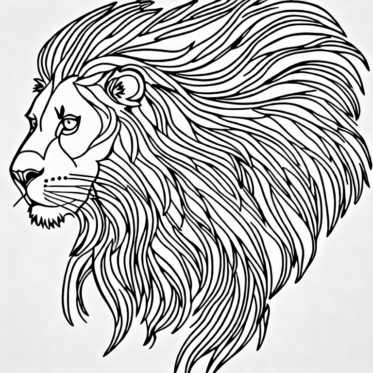 "lion" coloring page