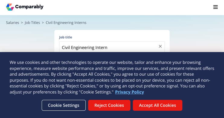 Civil Engineering Intern Salary In Anchorage Ak Comparably
