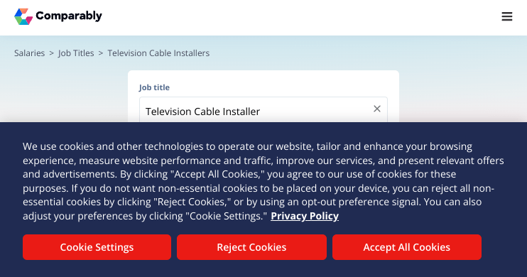 One additional company and one satellite providers offer service to areas of . Television Cable Installer Salary In Lexington Ky Comparably