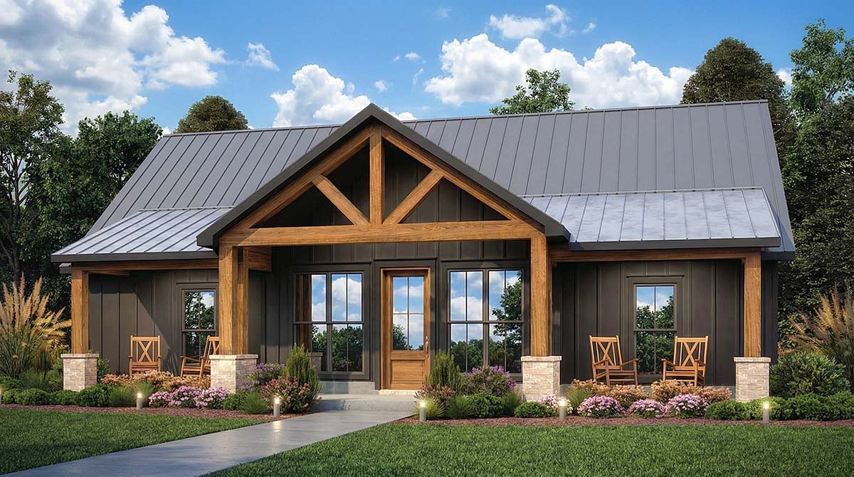 Cottage plans farmhouse style modern farmhouse house plan 4