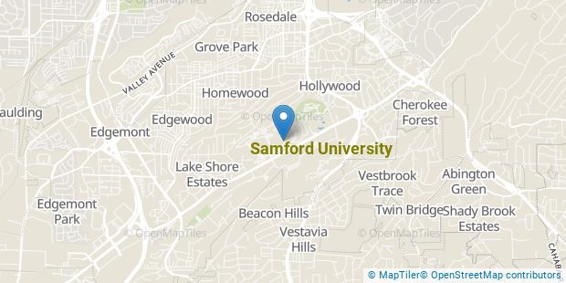Samford University Overview Course Advisor Map Md 