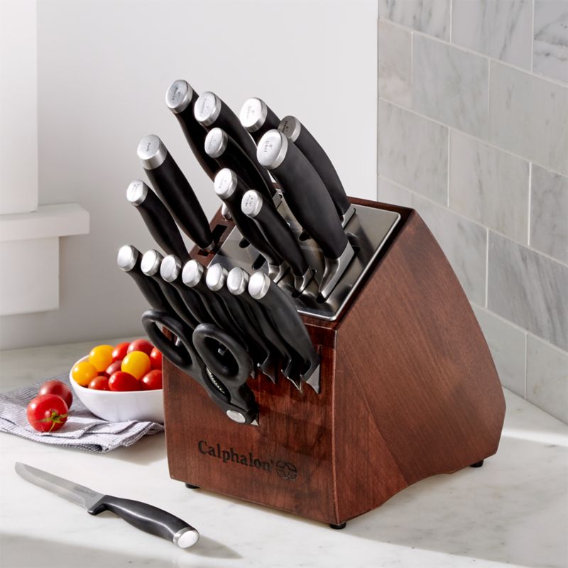 Invest in one of these new generation knife blocks and you'll have your. Calphalon Contemporary 20-Piece Knife Block Set with