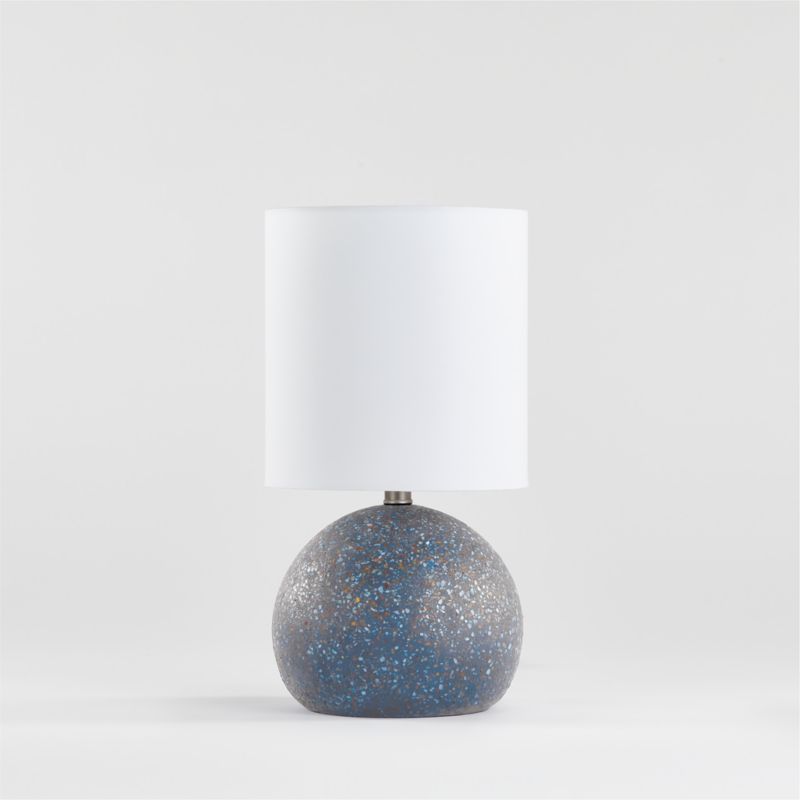 Ivy, vines and other draping houseplants look naturally chic wrapped around a sound cement base. Dark Blue Terrazzo Table Lamp + Reviews | Crate and Barrel