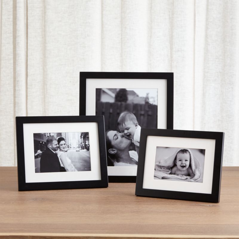 Find modern dining room chairs as dashing as the table itself. Matte Black Picture Frames | Crate and Barrel