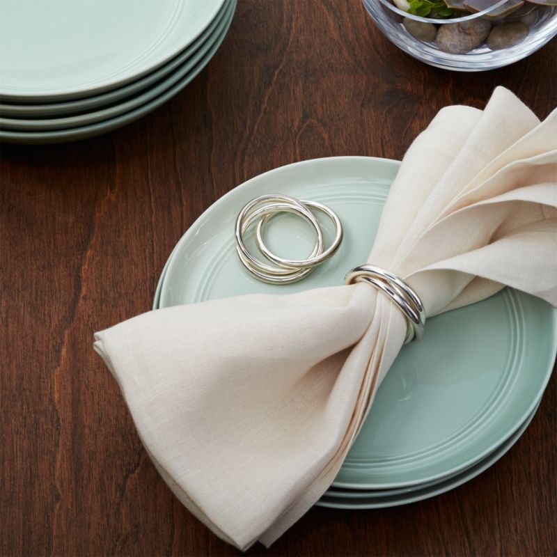 Minimum interest charge is $2.00. 3-Ring Napkin Ring + Reviews | Crate and Barrel