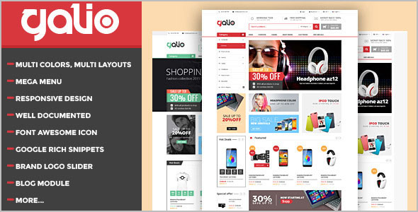 Mega Menu Html5 Templates Free Premium Templates - Professional Light Design - High Resolution