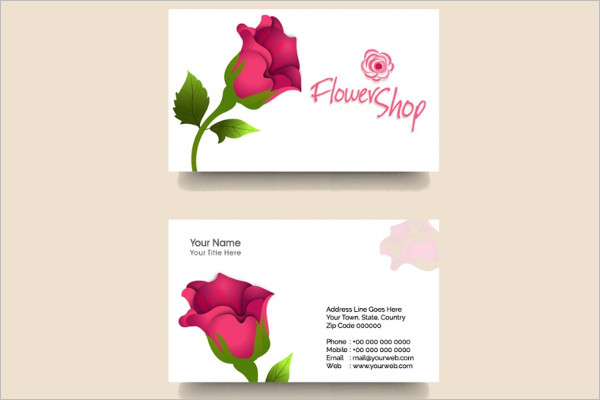Flower Shop Business Card Templates Free Premium