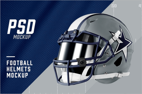 Showcase your awesome artworks on this hq mockup of an american football helmet in a right view! 25 Helmet Mockups Psd Free Design Templates