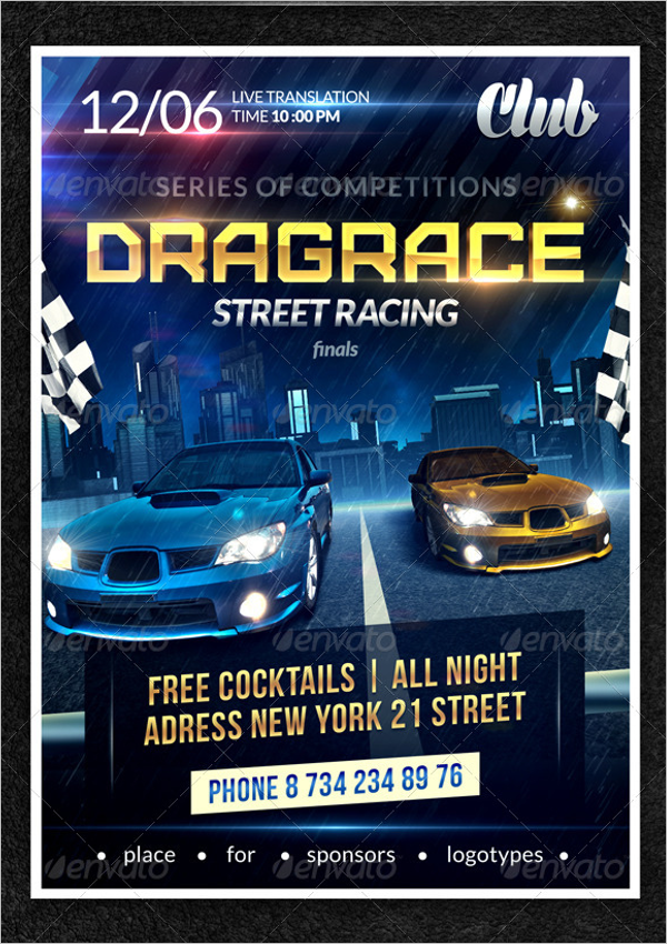 35+ Racing Flyer Templates Free PSD, Word Designs
