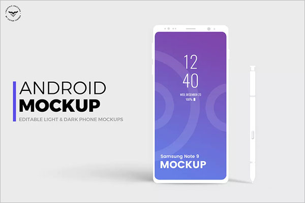 Just add your own custom design inside the smart object . Creative Android Mockup Designs Free Download Creativetemplate