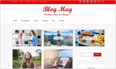 Wordpress is one of the most popular free blogging platforms on the internet. Blog Mag Wordpress Theme Free Themes Creative Template