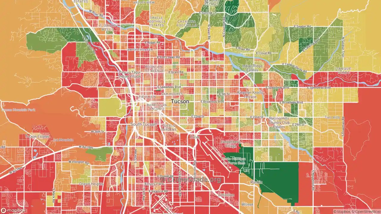 The Safest And Most Dangerous Places In Tucson AZ Crime Maps And Total Crime Map Tucson Az.webp