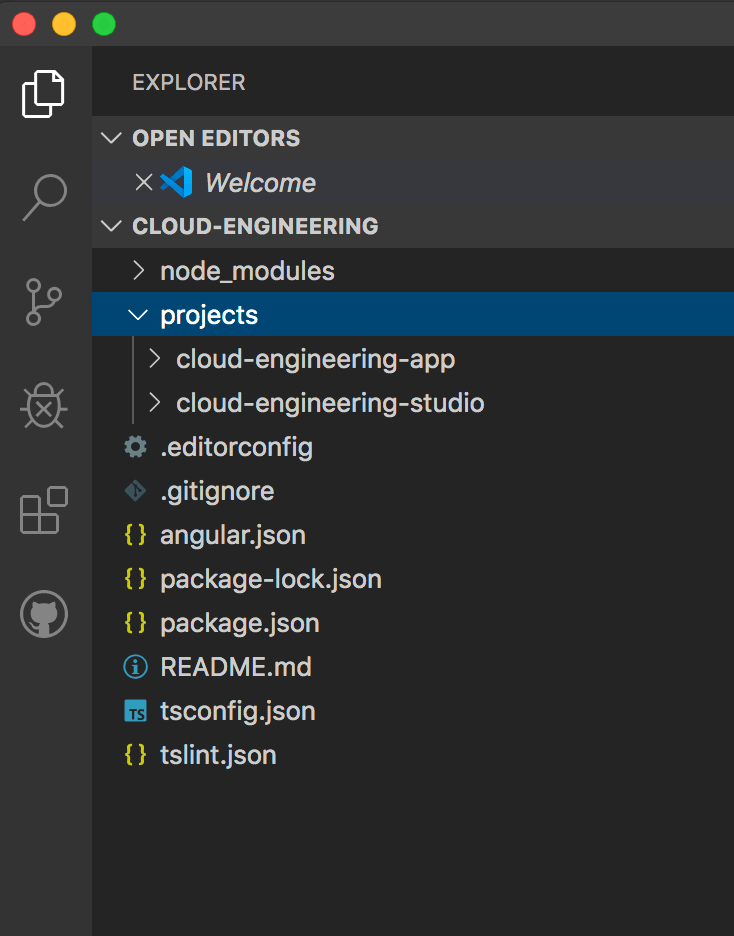 Create Angular apps