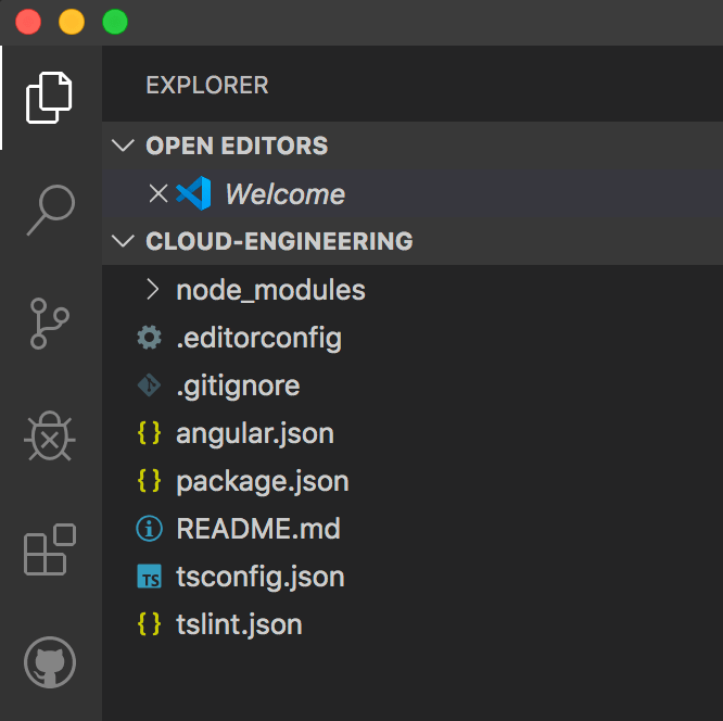 Create Angular app without a default app