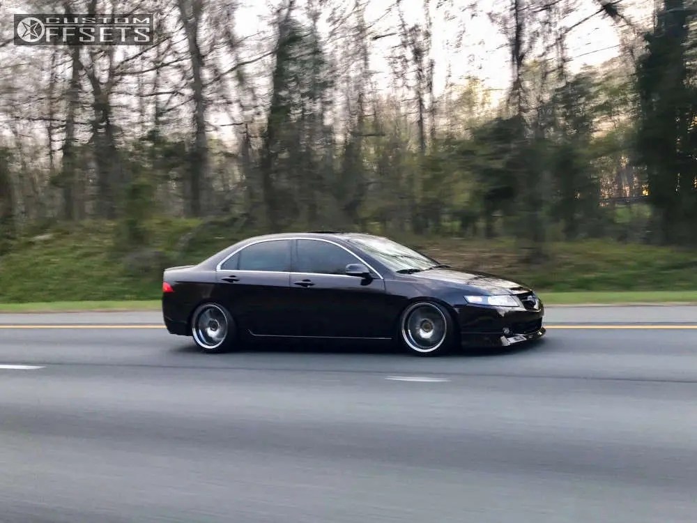 2004 acura tsx wheel offset flush coilovers