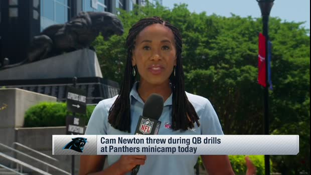 Cam Newton Tree Hair . Video First Look Carolina Panthers Quarterback Cam Newton Unveils New Throwing Motion At Panthers Minicamp