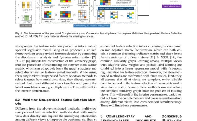 C^2IMUFS: Complementary And Consensus Learning-based Incomplete Multi ...