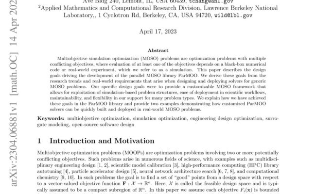 Designing A Framework For Solving Multiobjective Simulation ...