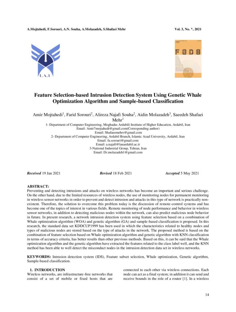 Pdf Proposed Algorithm Base Optimization Scheme For Intrusion Detection Using Feature Selection - Perfect Space Photo - 4K