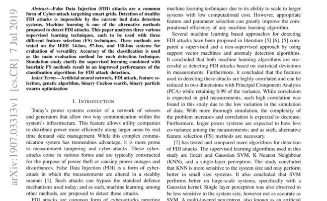 Smart Grid Cyber Attacks Detection Using Supervised Learning And ...