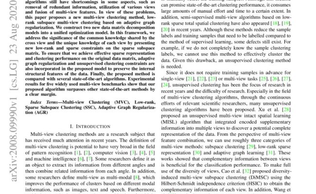 Unsupervised Multi-view Clustering By Squeezing Hybrid Knowledge From Cross View And Each View ...