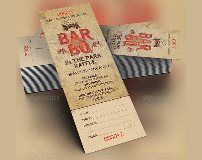 15+ Raffle Ticket Designs PSD, AI, InDesign, Word