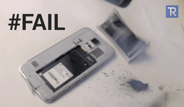 ระเบิดแล้วจ้า! แบต Galaxy S5 ระเบิดแล้วววว…เพราะค้อนทุบ | techfeedthai