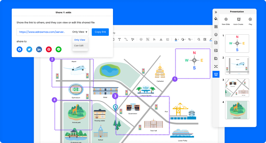 Free Location Map Maker With Free Templates EdrawMax Part4 