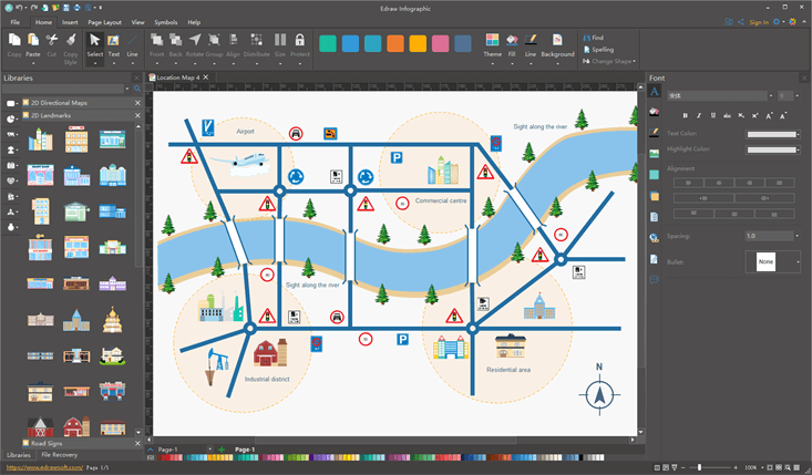 Edrawinfo Edraw Infographic Download Gratuito Map Windows.