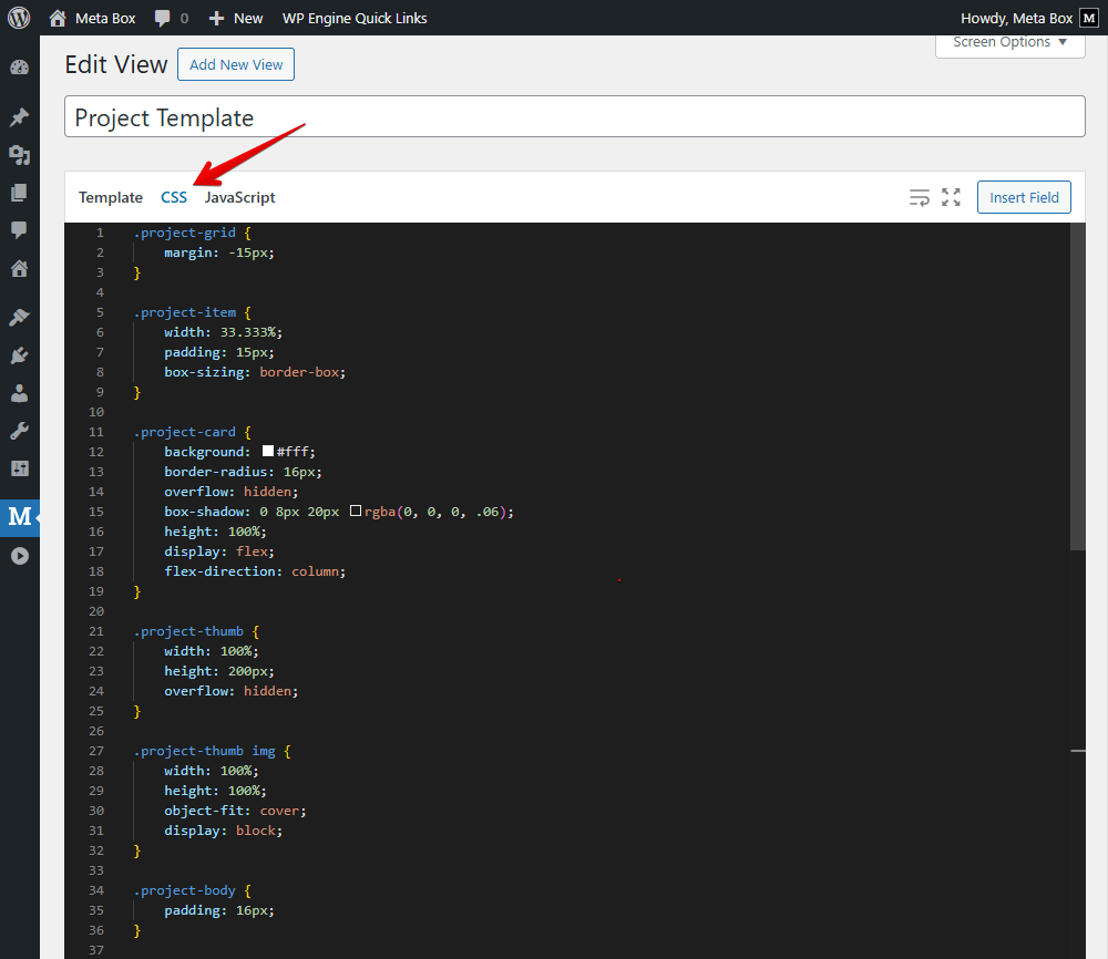 Add CSS for styling