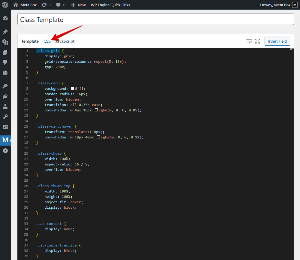 Add CSS to style