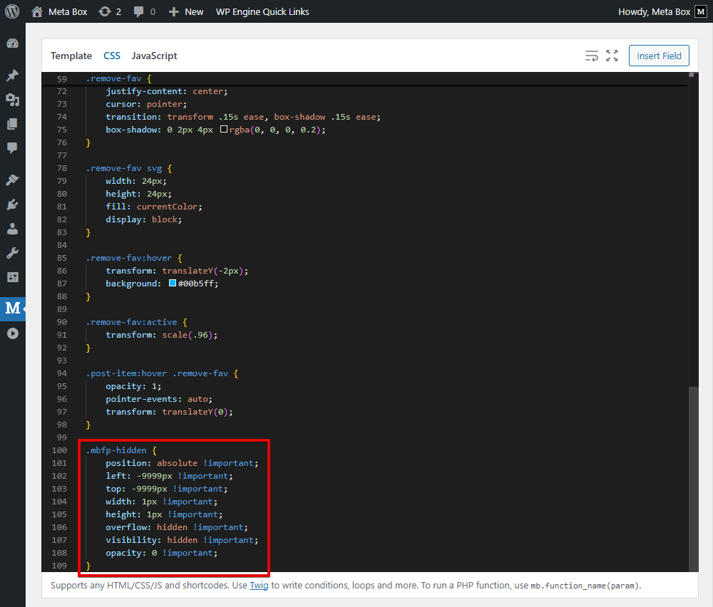 Add CSS for the new class