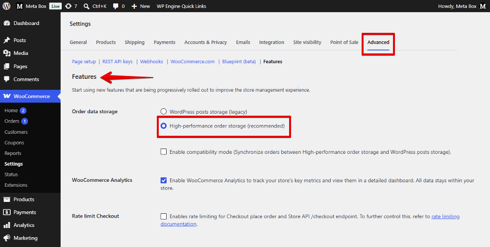 Enable HPOS feature