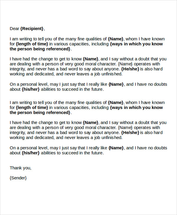 46 Reference Letter Examples Samples Pdf Doc Examples