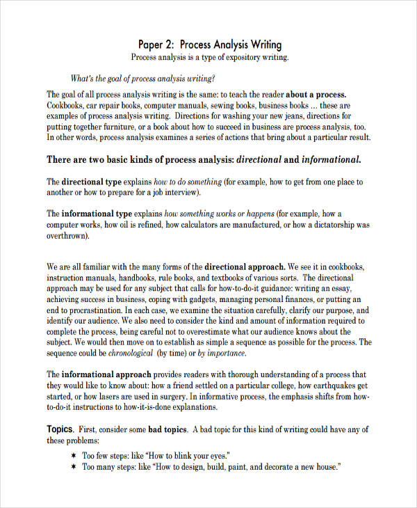 Free 11 Process Analysis Examples Samples In Pdf Google Docs Pages Doc Examples