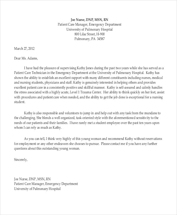 46 Reference Letter Examples Samples Pdf Doc Examples