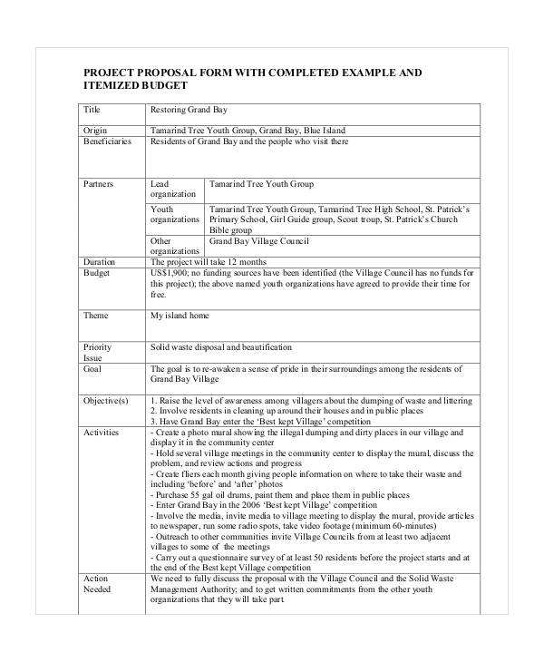 Free 43 Simple Proposal Formats Examples In Pdf Doc Pages Examples