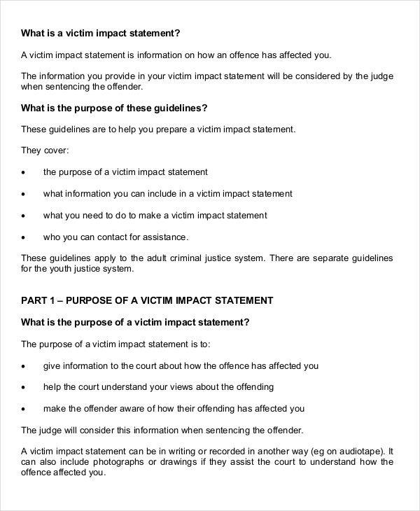 Free 7 Witness Statement Examples Samples In Pdf Examples