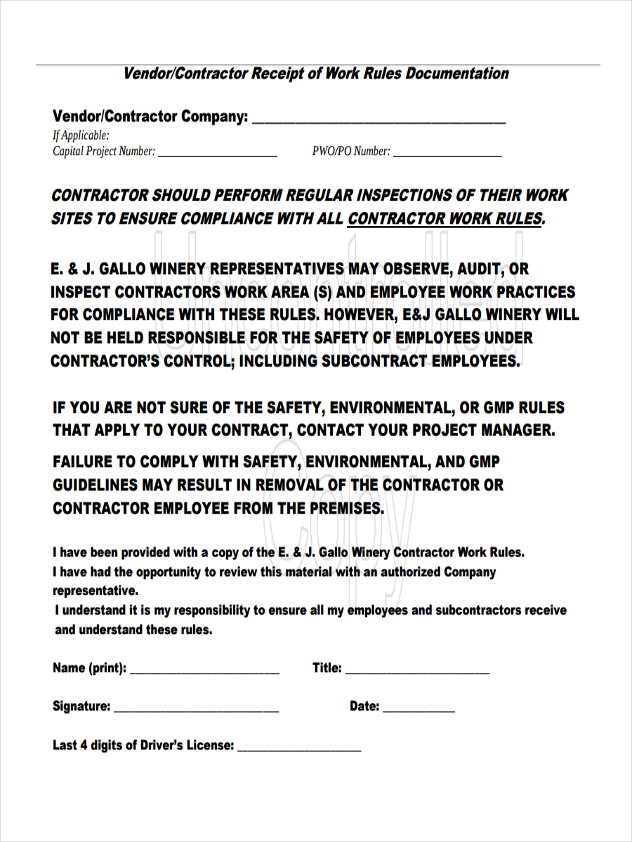 free 6 work receipt examples samples in pdf xls examples