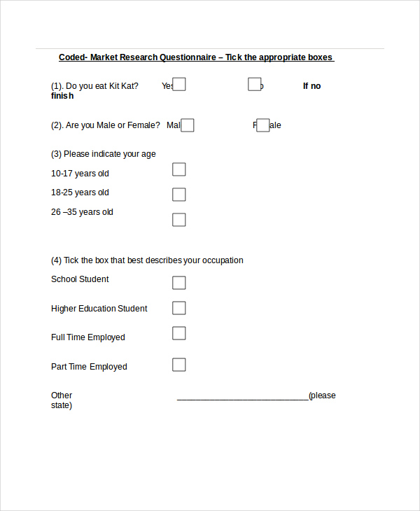 Free 33 Questionnaire Examples In Doc Examples
