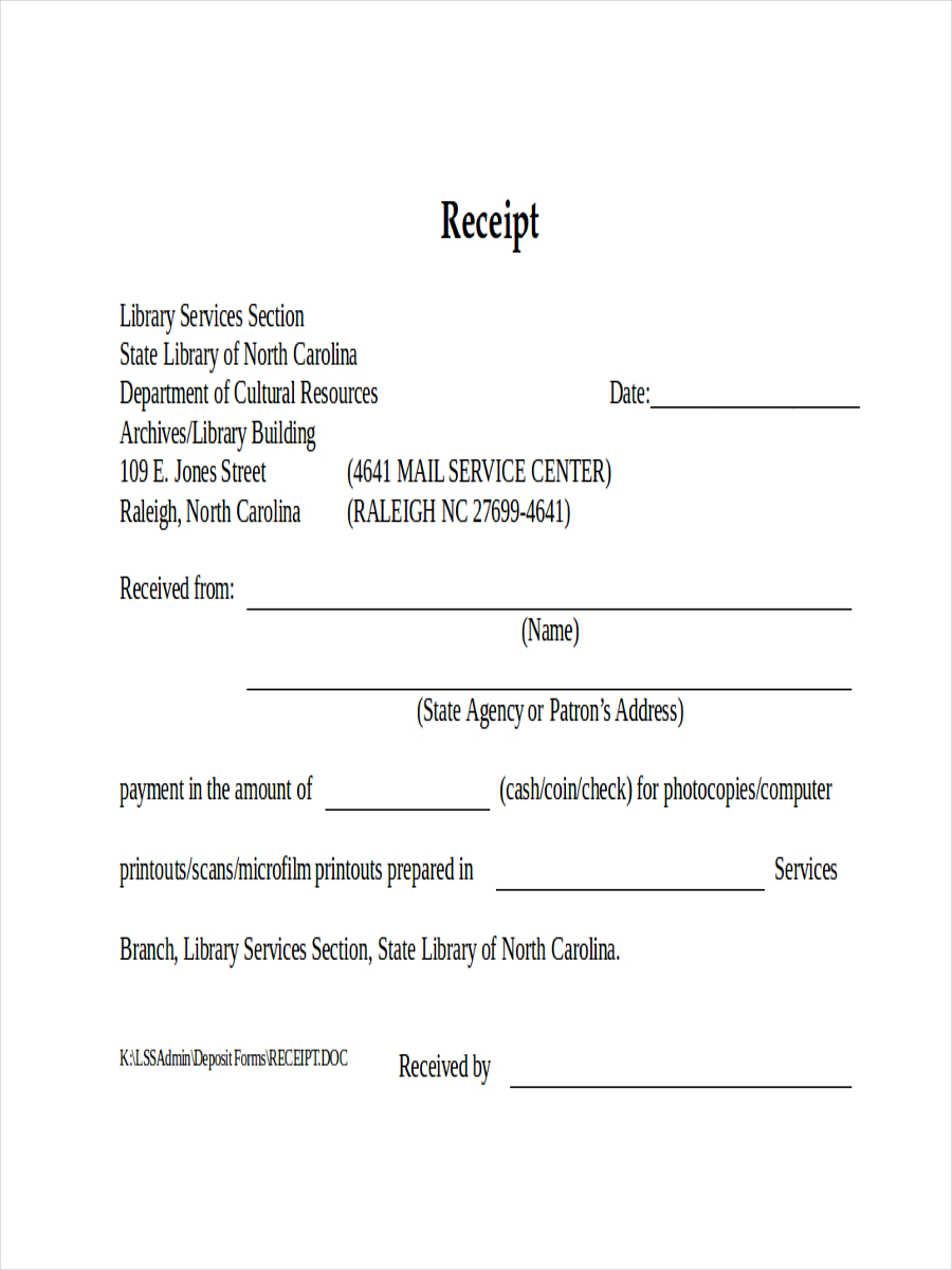 free 32 sample receipt examples in pdf doc examples