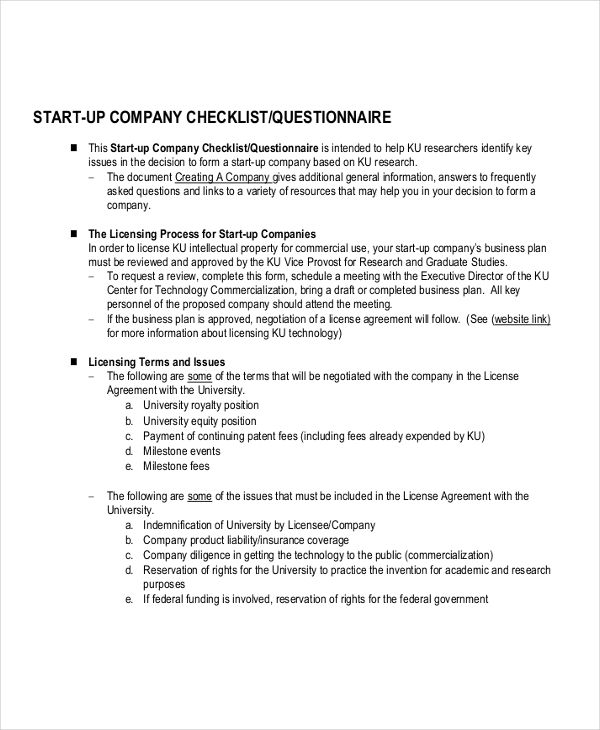 Free 5 Business Questionnaire Examples Samples In Pdf Examples