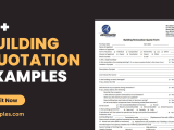 16 Building Quotation Examples To Download