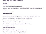 Introduction Speech Sample 12 Opening Speech Examples For
